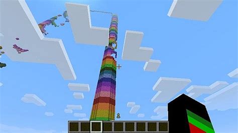 Rainbow Spiral Minecraft Parkouradventure Map Minecraft Project