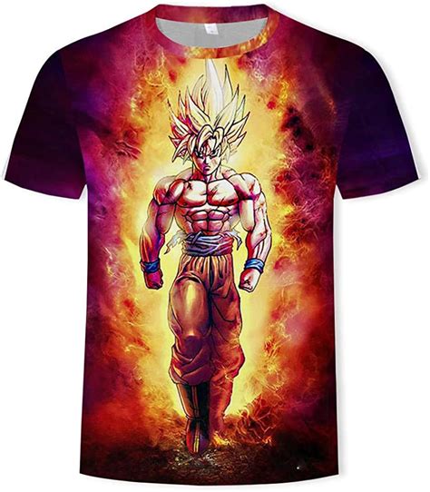 Dragon Ball Z Goku Modella T Shirts 3d Stampa Casuale Magliette Uomini Estate Moda Ragazzo