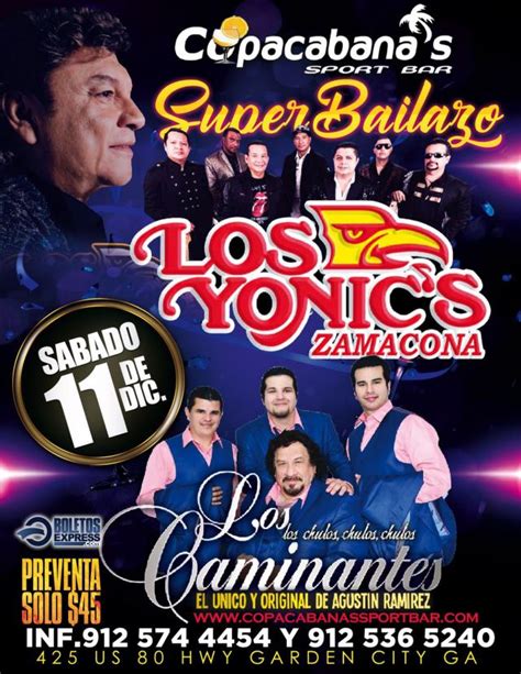 Los Yonics Zamacona And Los Caminantes Tickets Boletosexpress