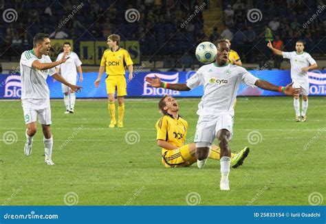 FC Metalist Kharkiv Vs AC Omonia Nicosia Match Editorial Stock Image