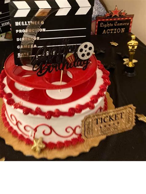 Hollywood Studio Clapboard And Reel Centerpiece Red Toys