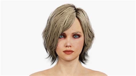 Rigged Blonde Female 3d Model Rigged Cgtrader