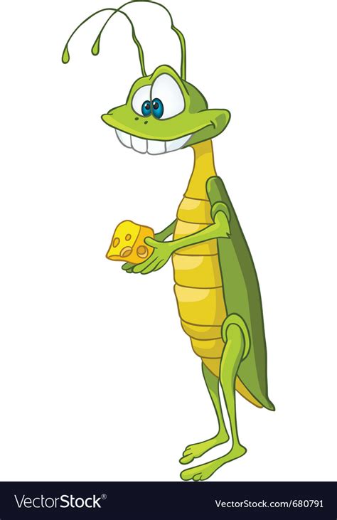 Download Cartoon character locust Royalty Free Vector Image