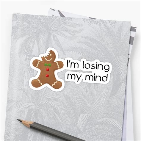 Im Losing My Mind Sticker By Mhackett Redbubble