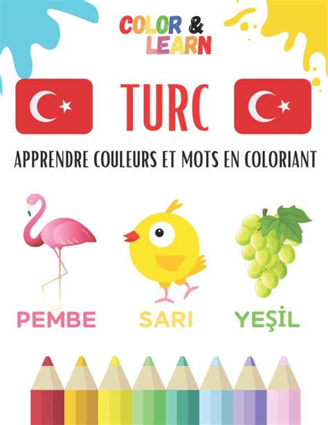Buy TURC Apprendre les couleurs en coloriant Méthode ludique pour