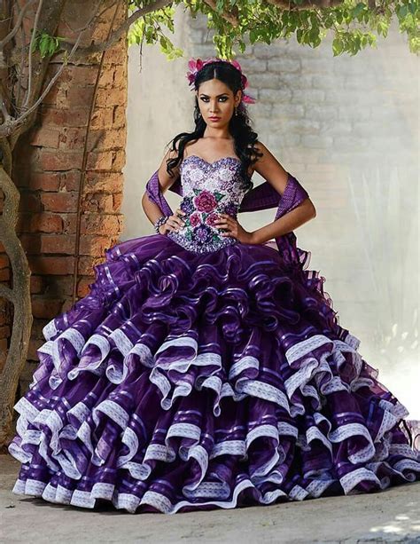 Purple And White Pretty Quinceanera Dresses Quinceanera Dresses Mexican Quinceanera Dresses