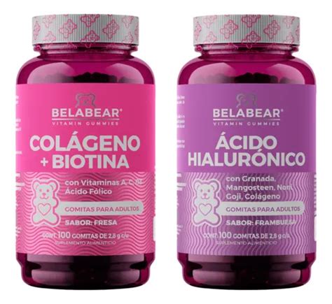 Belabear Acido Hialuronico Colageno Biotina 200 Gomitas Envío Gratis