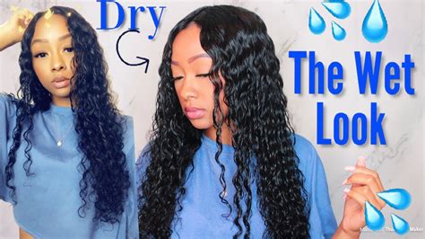HOW TO GET THE "WET HAIR LOOK" | DEFINE CURLS ALL DAY FT ...