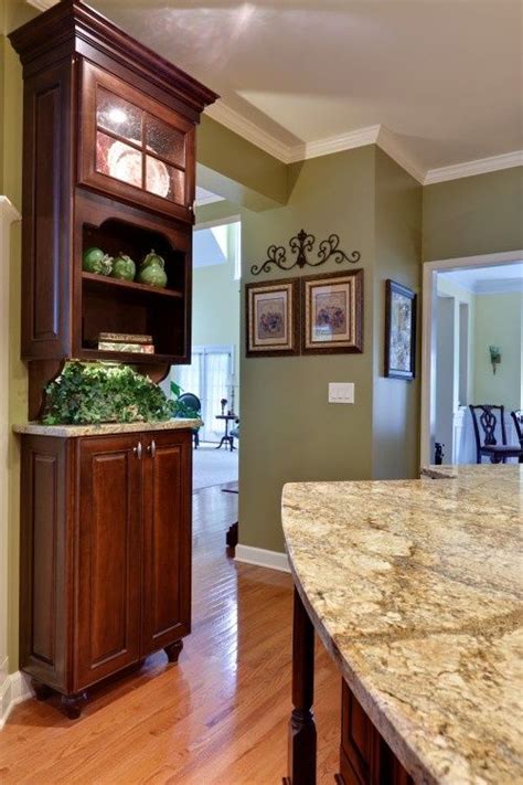 You might also like this photos. kitchen paint color-w/cherry/dark cabinets Kristi-same ...