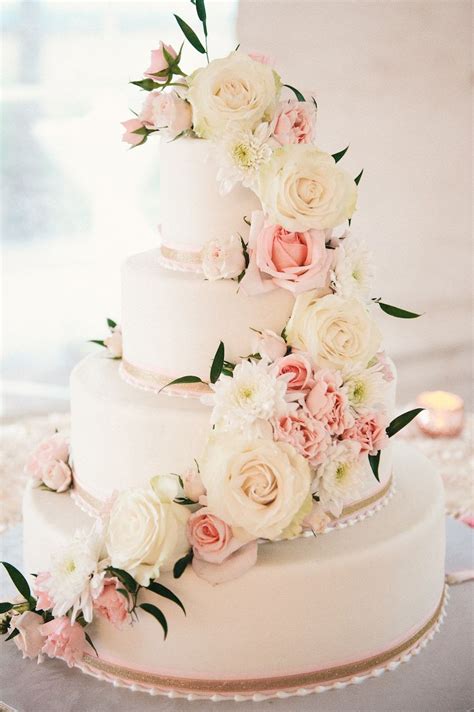 Blush Pink Wedding Cake Floral Wedding Cakes Blush Pink Weddings