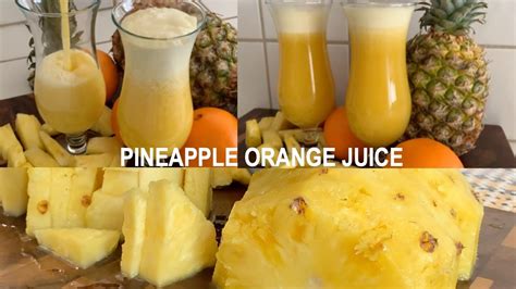 Fresh Pineapple Orange Juice How To Make Pineapple Orange Juice Iftar