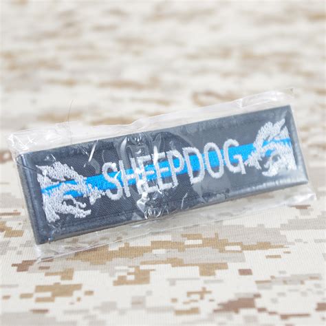 Sheepdog Blue Line Police K9 Embroidered Patch With Velcro Airsoft