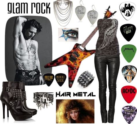 Glam Rock Hair Metal Created By Beatrice Gonzalez On Polyvore