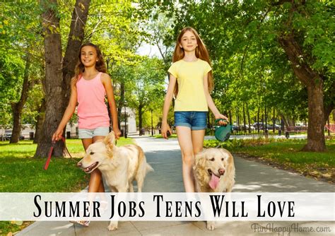 creative summer jobs teens will love that pay well