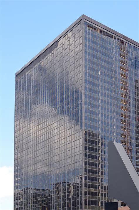 Skyscraper In City Center On Sunny Day Modern Architectural Design