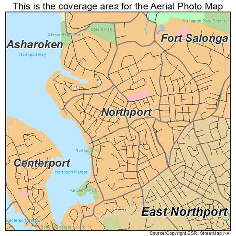 Aerial Photography Map Of Northport Ny New York