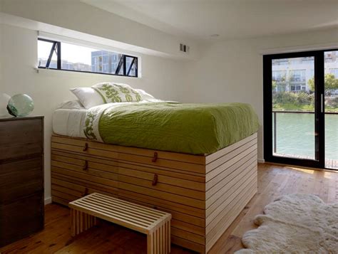 This is made out of wood, wood glue, wood stain, miter saw, table saw, tape measure, caster wheels, router, and screws. 25 Modern and Contemporary Bed Storage Ideas with Drawers ...