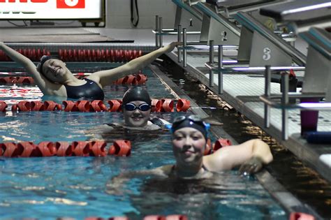 Varsity Girls Swim Team Works Hard Plays Hard Lake Shore Public Schools