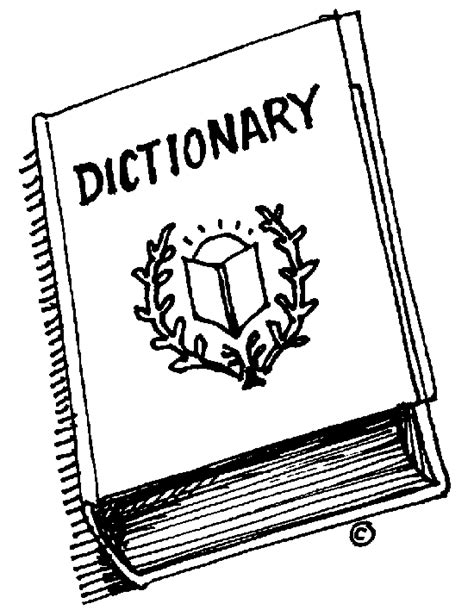Vocabulary Black And White Clipart