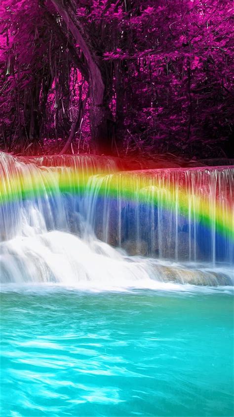 Rainbows And Waterfalls Wallpaper