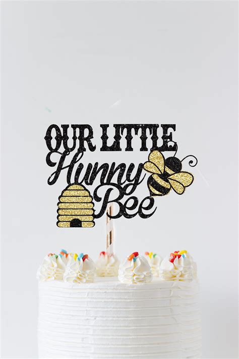 Bee Cake Topperbee Birthday Cake Topper Bee Party Happy Bee Day Cake