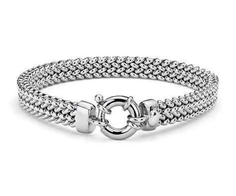 Mesh Bracelet In Sterling Silver Blue Nile