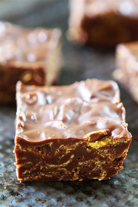 For bars, cut into 5 rows by 5 rows. No-Bake Chocolate Peanut Butter Bars - Two Peas & Their Pod