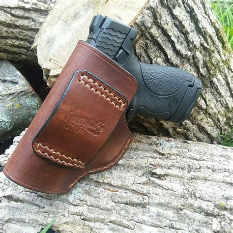 Smith And Wesson Mandp Shield 9mm Leather Holster Etsy