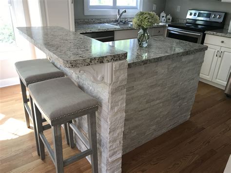 New kitchen island with seating ikea kitchen island ideas on a budget of kitchen island ideas for small kitchen. White stone kitchen island | Stone kitchen island, Kitchen ...