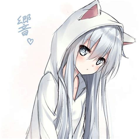 Beautiful Anime White Wolf Wold Drawing Wallpaper Huge Freebie Download For Powerpoint Cute