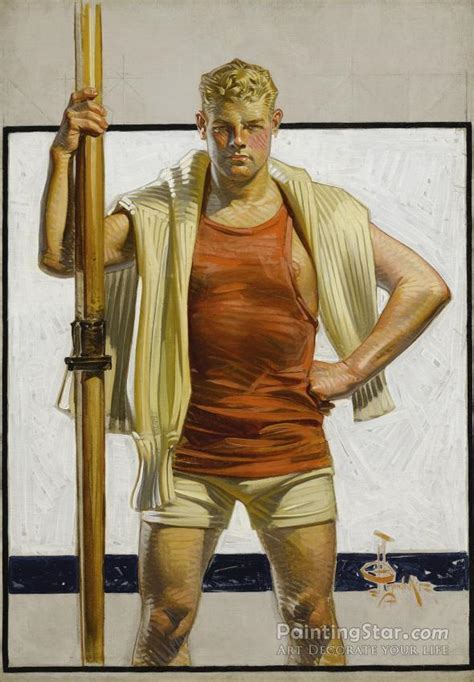 The Oarsman 1916 Artwork By Joseph Christian Leyendecker Oil Painting And Art Prints On Canvas