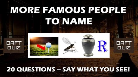 More Famous People Picture Quiz Youtube