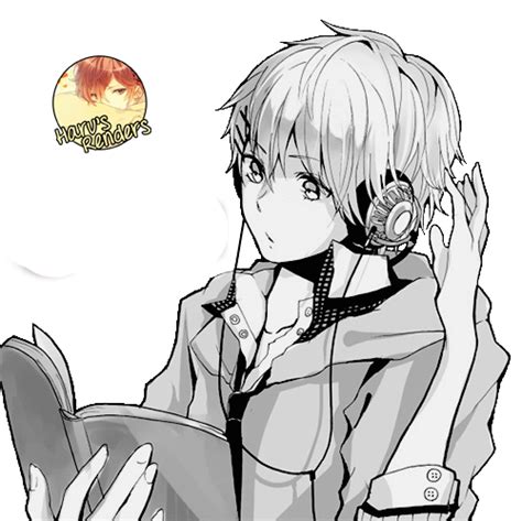Anime Boy Reading Render By Harurenders On Deviantart