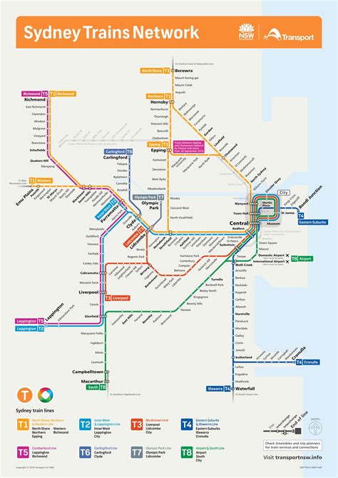 Sydney tunnelbana karta Sydney rör karta Australien