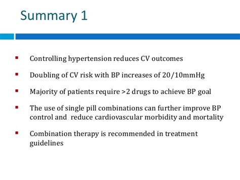 Combination Therapy In Hypertension Dr Vivek Baliga Presentation