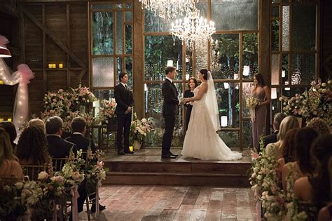 The Vampire Diaries Alaric And Jos Wedding Pictures Popsugar