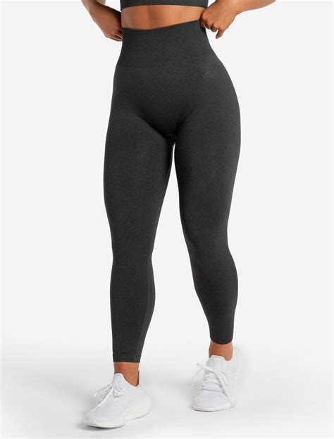 Core Seamless Leggings Black Marl Pursue Fitness