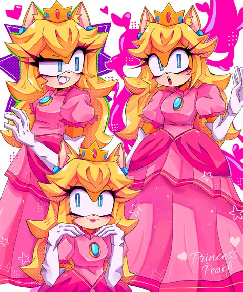 Princess Peach X Sonic By Marineko9900 On Deviantart