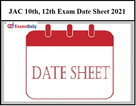 Paper or digital exams are offered, depending on the subject and exam date. JAC 12th & 10th Board Exam Date 2021 OUT - Jharkhand Date ...