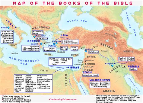 Biblical Maps And Charts