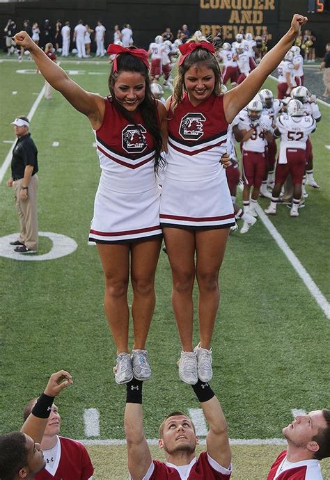 University Of South Carolina Cheerleaders Cheer Outfits Cheerleading Outfits Hot Cheerleaders