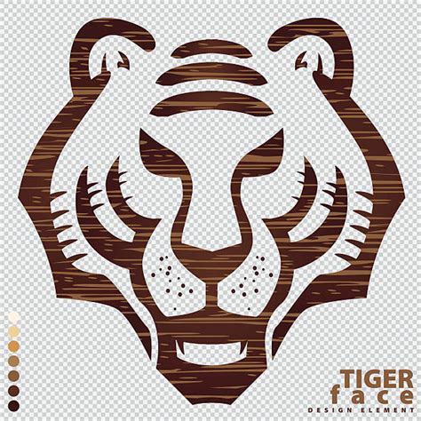 Best Bengal Tiger Face Clip Art Illustrations Royalty Free Vector