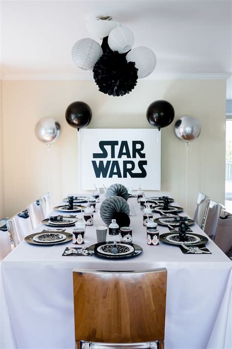 Karas Party Ideas Monochromatic Star Wars Birthday Party Karas