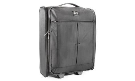 Ful Fold Up 21 Soft Sided Rolling Luggage Suitcase Folds Flat Black