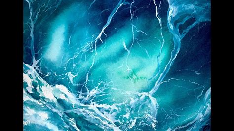 Sea Foam In Watercolors Painting Tutorial Youtube