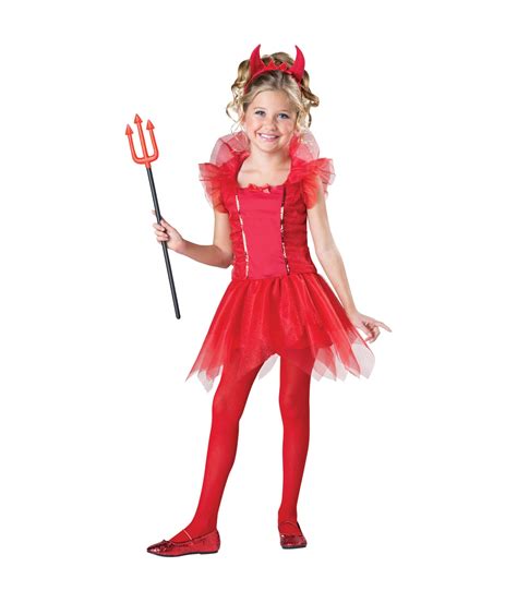 Bedazzling Little Devil Girls Costume