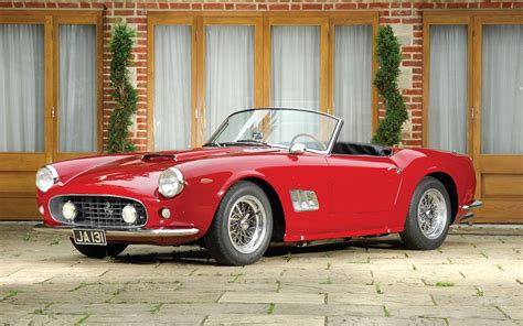 De meest geproduceerde (950 stuks) is de 250 gte. Ferrari 250 GT SWB California Spyder Wallpapers - 1920x1200 - 735453