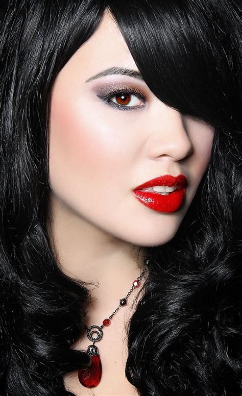 Makeup For Dark Red Hair Red Lips Makeup Best Celebrity Evening