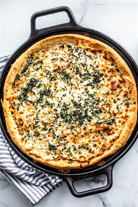 Herb And Garlic Cheese Pizza Killing Thyme