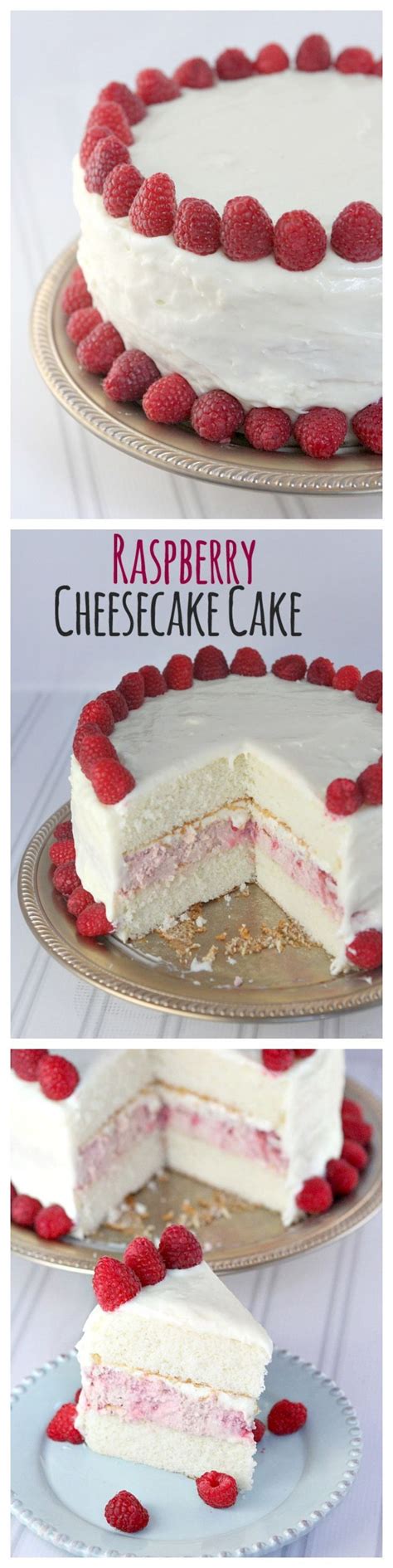 Raspberry Cheesecake Cake Recipe Cheesecake Cake Recipes Desserts Cake